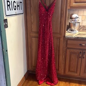 Sequin prom dress